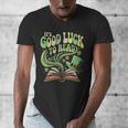 Groovy It's Good Luck To Read St Patrick's Day Book Lucky Men's V-Neck T-Shirt Groovy It's Good Luck To Read St Patrick's Day Book Lucky Men's V-Neck T-Shirt