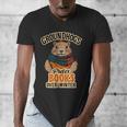 Groundhogs Prefer Books Over Winter February Men's V-Neck T-Shirt Groundhogs Prefer Books Over Winter February Men's V-Neck T-Shirt