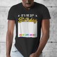 Guestbook My 21st Birthday Sign My Shirt Birthday Party Men's V-Neck T-Shirt Guestbook My 21st Birthday Sign My Shirt Birthday Party Men's V-Neck T-Shirt