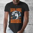 Halloween Book Lover Ghost Boo Pun Read More Boooks Men's V-Neck T-Shirt Halloween Book Lover Ghost Boo Pun Read More Boooks Men's V-Neck T-Shirt