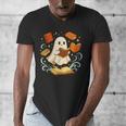 Halloween Cute Ghost Shirt Reading Books Ghost Men's V-Neck T-Shirt Halloween Cute Ghost Shirt Reading Books Ghost Men's V-Neck T-Shirt