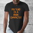 Halloween Pretend I'm Book Character Costume Lazy Adult Kids Men's V-Neck T-Shirt Halloween Pretend I'm Book Character Costume Lazy Adult Kids Men's V-Neck T-Shirt