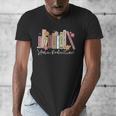 Harm Reduction Floral Book Overdose Awareness Nurse Men's V-Neck T-Shirt