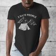 I Hate People Introvert Sarcastic I Love Camping Men's V-Neck T-Shirt I Hate People Introvert Sarcastic I Love Camping Men's V-Neck T-Shirt