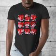 Heart Reading Books Valentine Teacher Boys Girls Book Lover Men's V-Neck T-Shirt