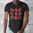Heart Reading Books Valentine’s Day Girl And Boy Book Lovers Men's V-Neck T-Shirt