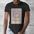 Hockey Romance Tarot Card Books Reader Cozy Reading Men's V-Neck T-Shirt