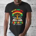 Honoring Past Inspiring Future History Month Book Tree Men's V-Neck T-Shirt Honoring Past Inspiring Future History Month Book Tree Men's V-Neck T-Shirt