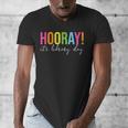 Hooray It's Library Day Teacher Reader Books Back To School Men's V-Neck T-Shirt
