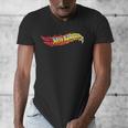 Hot Wheels Comic Book Fire Logo Men's V-Neck T-Shirt