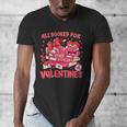 HUGvyn All Booked For Valentines Teacher Book Reading Heart Men's V-Neck T-Shirt HUGvyn All Booked For Valentines Teacher Book Reading Heart Men's V-Neck T-Shirt