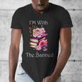 I'm With The Banned Books Bold Statement Against Censorshi Men's V-Neck T-Shirt I'm With The Banned Books Bold Statement Against Censorshi Men's V-Neck T-Shirt
