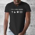 I'm A Simple Woman Jesus Coffee Dog Book Lover Christian Men's V-Neck T-Shirt