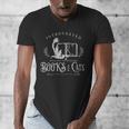 Introverted Willing To Discuss Cats And Books Men's V-Neck T-Shirt