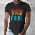 Introverted But Willing To Discuss Prog Rock Music Lover Men's V-Neck T-Shirt