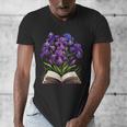 Irises Flowers Book Iris Floral Men's V-Neck T-Shirt