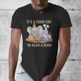Its A Good Day To Read A Book Cute Pig & Elephant Adventure Men's V-Neck T-Shirt