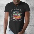 It's a Good Day To Read a Book Floral Stack Tee Men's V-Neck T-Shirt