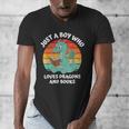 Just A Boy Who Loves Dragons And Books Kids Toddler Baby 5T Men's V-Neck T-Shirt Just A Boy Who Loves Dragons And Books Kids Toddler Baby 5T Men's V-Neck T-Shirt