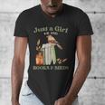 Just a Girl Who Loves Books And Birds Book Reading Bird Love Men's V-Neck T-Shirt Just a Girl Who Loves Books And Birds Book Reading Bird Love Men's V-Neck T-Shirt