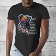 Just a Girl Who Loves Books Men's V-Neck T-Shirt