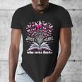 Just a Girl Who Loves Books Reading Book Butterfly Bookworm Men's V-Neck T-Shirt