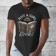 Just A Girl Who Loves Books Witchcraft Spell Book Halloween Men's V-Neck T-Shirt Just A Girl Who Loves Books Witchcraft Spell Book Halloween Men's V-Neck T-Shirt