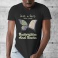 Just a Girl Who Loves Butterflies And Books Butterfly Men's V-Neck T-Shirt
