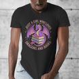 Just A Girl Who Loves Dragons And Books Fantasy Dragon Men's V-Neck T-Shirt Just A Girl Who Loves Dragons And Books Fantasy Dragon Men's V-Neck T-Shirt