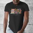 Just One More Chapter Book Lovers Reading Teacher Men's V-Neck T-Shirt