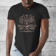 Just One More Chapter Bookish Book Reading Teal Beige Men's V-Neck T-Shirt