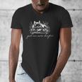 Just One More Chapter Dog German Shepherd Book Lover Men's V-Neck T-Shirt
