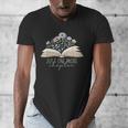 Just One More Chapter Floral Book Wildflower Aesthetic Art Men's V-Neck T-Shirt