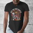 Just One More Chapter Skeleton Reading Cozy Books Men's V-Neck T-Shirt