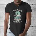 Kids I Read Past My Bedtime Cute Book Dragon Pajama Men's V-Neck T-Shirt
