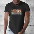 If You Know You Know 6 7 Six Seven Meme Floral Book Lover Men's V-Neck T-Shirt