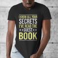 I Know All Your Secrets i Have Read Guest Book Hotel Manager Men's V-Neck T-Shirt