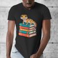 Leopard Gecko Book Lover Reading Men's V-Neck T-Shirt Leopard Gecko Book Lover Reading Men's V-Neck T-Shirt
