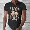 Librarian A Book A Day For Book Lover Reading Library Men's V-Neck T-Shirt