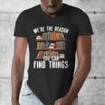 Librarian Reading Books Lover Library Men's V-Neck T-Shirt Librarian Reading Books Lover Library Men's V-Neck T-Shirt