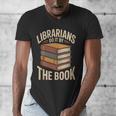 Librarians Do It By The Book Librarian Men's V-Neck T-Shirt