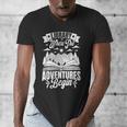 Library Where The Adventures Begin Librarian Book Readers Men's V-Neck T-Shirt