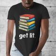 Get Lit With Books Men's V-Neck T-Shirt