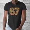 Literary 67 Bookshelf Six Seven Reading Meme Men's V-Neck T-Shirt