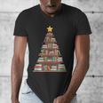 Literary Book Tree Bookish Shelf Art For Avid Readers Men's V-Neck T-Shirt
