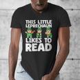 This Little Leprechaun Likes To Read St Patrick's Day Book Men's V-Neck T-Shirt This Little Leprechaun Likes To Read St Patrick's Day Book Men's V-Neck T-Shirt