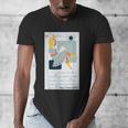 Little Miss Muffet Reading a Picture Book Men's V-Neck T-Shirt