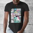My Little Pony Classic Vintage Rainbow Castle Comic Book Men's V-Neck T-Shirt My Little Pony Classic Vintage Rainbow Castle Comic Book Men's V-Neck T-Shirt