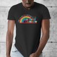 Take A Look A Book Vintage Reading Librarian Rainbow Men's V-Neck T-Shirt Take A Look A Book Vintage Reading Librarian Rainbow Men's V-Neck T-Shirt