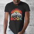 Take A Look It's In A Book Reading Book Vintage Rainbow Men's V-Neck T-Shirt Take A Look It's In A Book Reading Book Vintage Rainbow Men's V-Neck T-Shirt